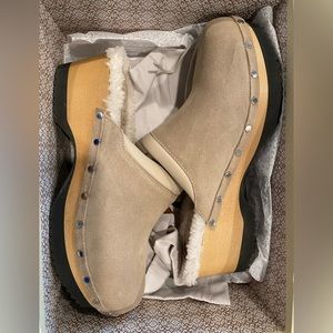M. Gemi Suede/Shearling clogs, size 40, never worn